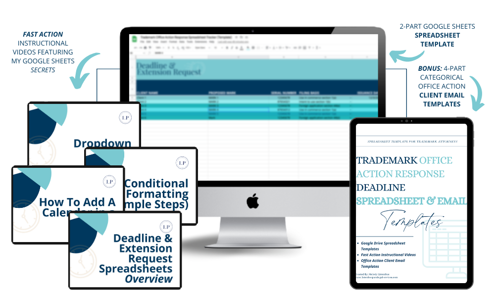 One-Click Trio Spreadsheet Tracker & Email Templates for Office Action ...